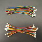 10/20Pcs JST SH1.0 SH 1.0mm Wire Cable Connector 2/3/4/5/6/7/8Pin Terminal Plug Electronic Line 28AWG 10cm Single/Double Head