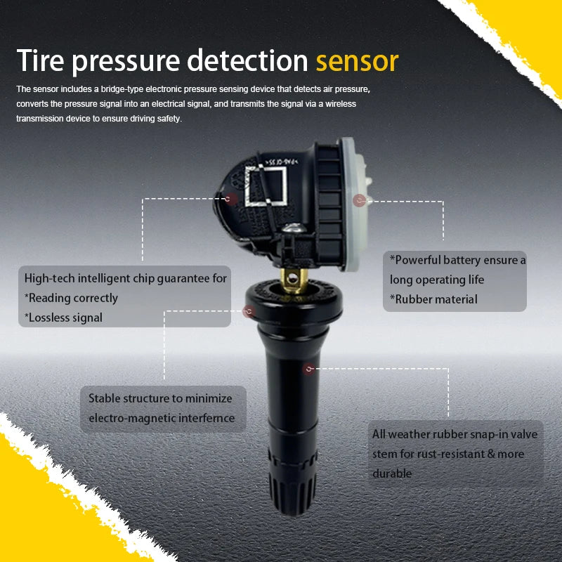 1/4PCS Tire Pressure Monitoring Sensor TPMS EV6T-1A180-CB For Ford F-150 Focus Ecosport Ranger Compatible With EV6T1A180CB
