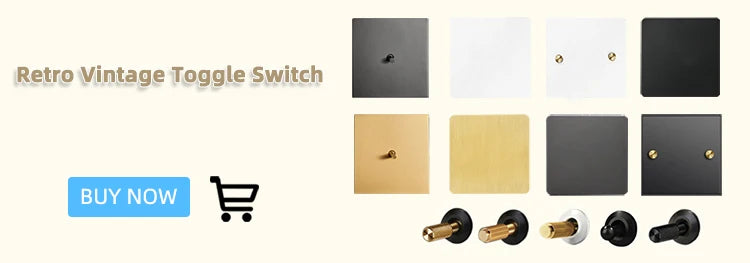 Avoir Gold Rocker Toggle Switch Brass Lever Switch Home Accessories Cat6 Type C EU Sockets And Switches 220V Push Button 86 Type