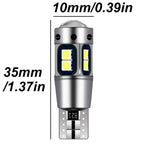 4Pcs W5W T10 LED Canbus Light Bulbs White Ice blue for Car Interior Dome Light Trunk Lamp Parking Lights Error Free 12V