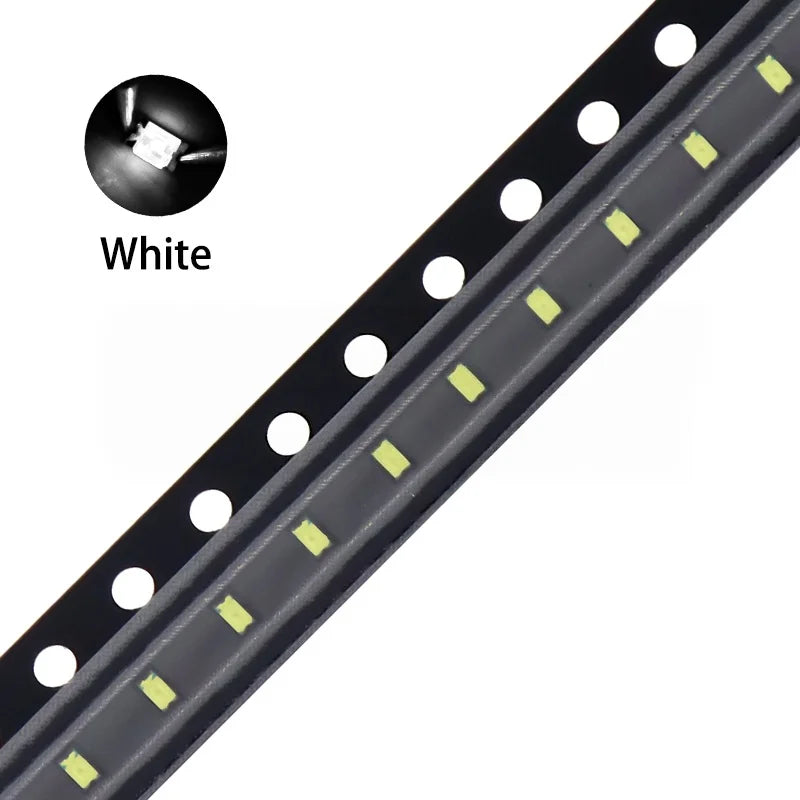 100PCS 0603 SMD LED light emitting Diode SMD LEDs Blue Red Yellow Green Warm White Orange UV Pink