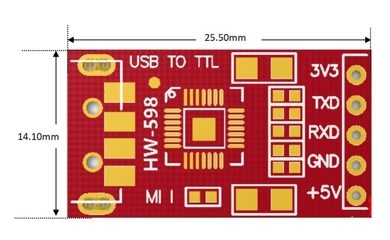 USB to Serial Module CP2102 Module USB to TTL STC Downloader UART