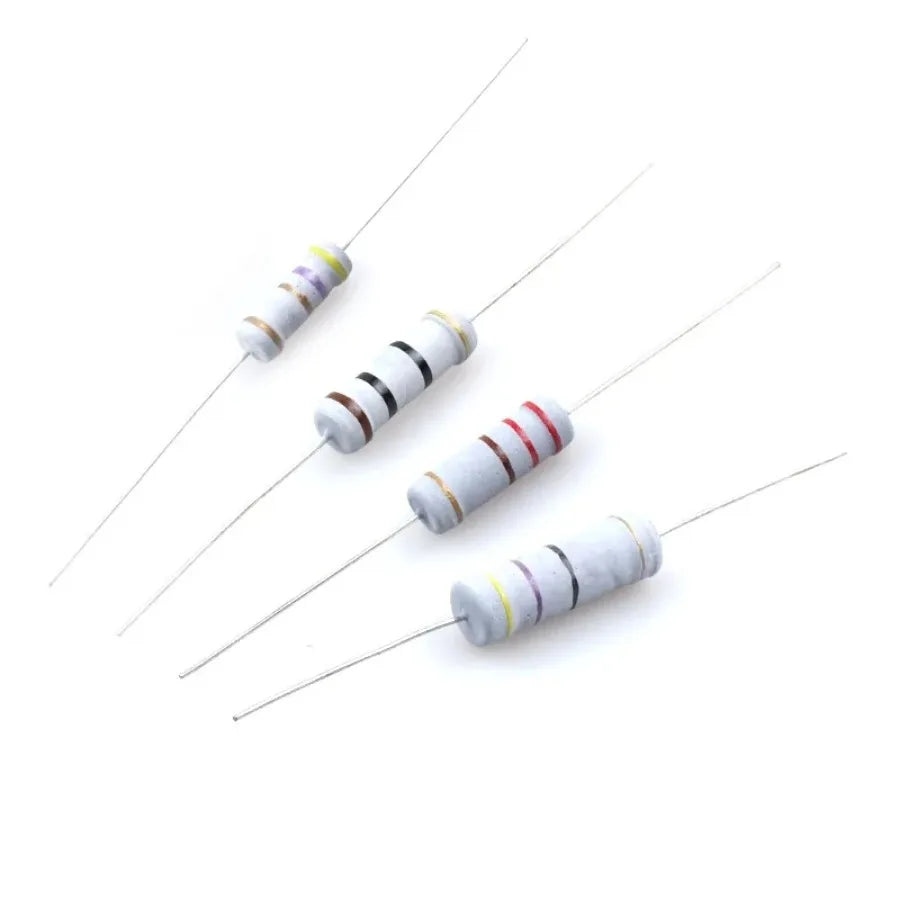 Metal Oxide Film Resistor 2Watt 2W 100/120/150/180/200/220/240/270/300/330/360/390/430/470/510/560/620/680/750/820/910K R E Ohm