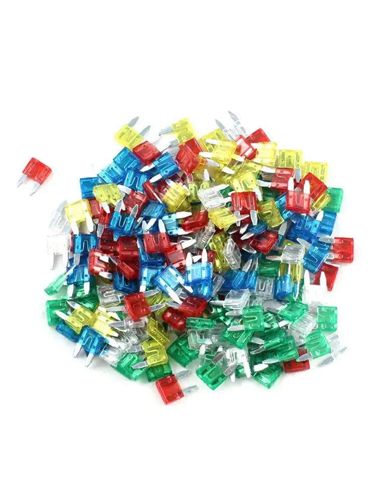 20 Pcs 5A 7.5A 10A 15A 20A 25A 30A Amp Mini Fuses for Car Truck Automotive Fuse Accessories Blade