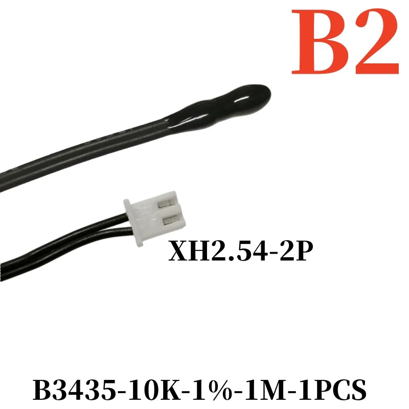 New Energy Vehicle Lithium Battery Temperature Sensor NTC Thermistor 10/100K Water Drop Temperature Probe B3435/4150 50CM 1M
