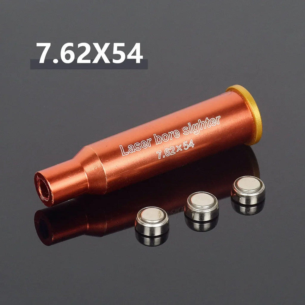 12GA 20GA .308 .223 5.45x39 7.62x39 9x19mm.338 Gauge Red Laser Bore Sighter Training Bullet Boresighter CAL Cartridge Caliber
