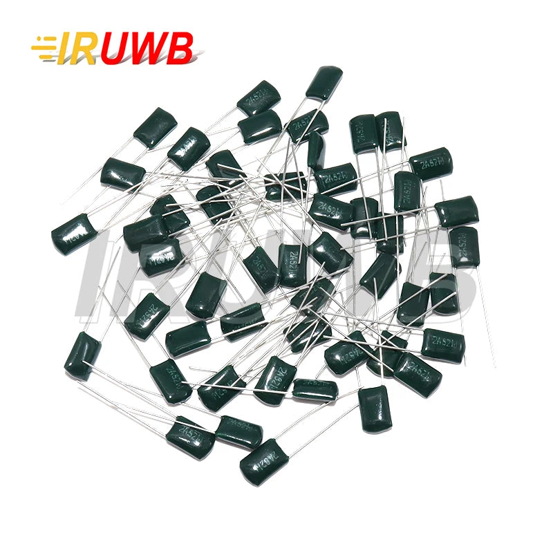 50PCS 100V 330PF 470PF 560PF Polyester Film Capacitor 102 222 472 103 223 333 473 104 film Capacitor 1NF 2.2NF  47NF 100NF 0.1UF