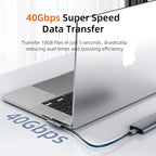 CABLETIME Type C Adapter 240W OTG USB C Adapter 8K 60Hz 40Gbps 90-Degree Converter USB4 Adapter for iPhone Adapter MacBook iPad