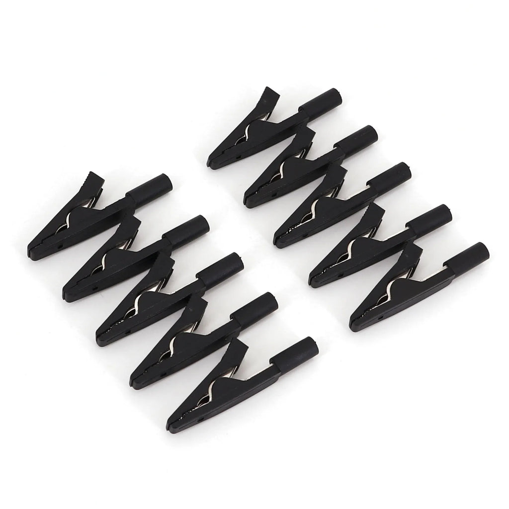 10Pcs Brass 5 Colors 41mm Insulated Mini Test Alligator Clip With 2mm Female Jack