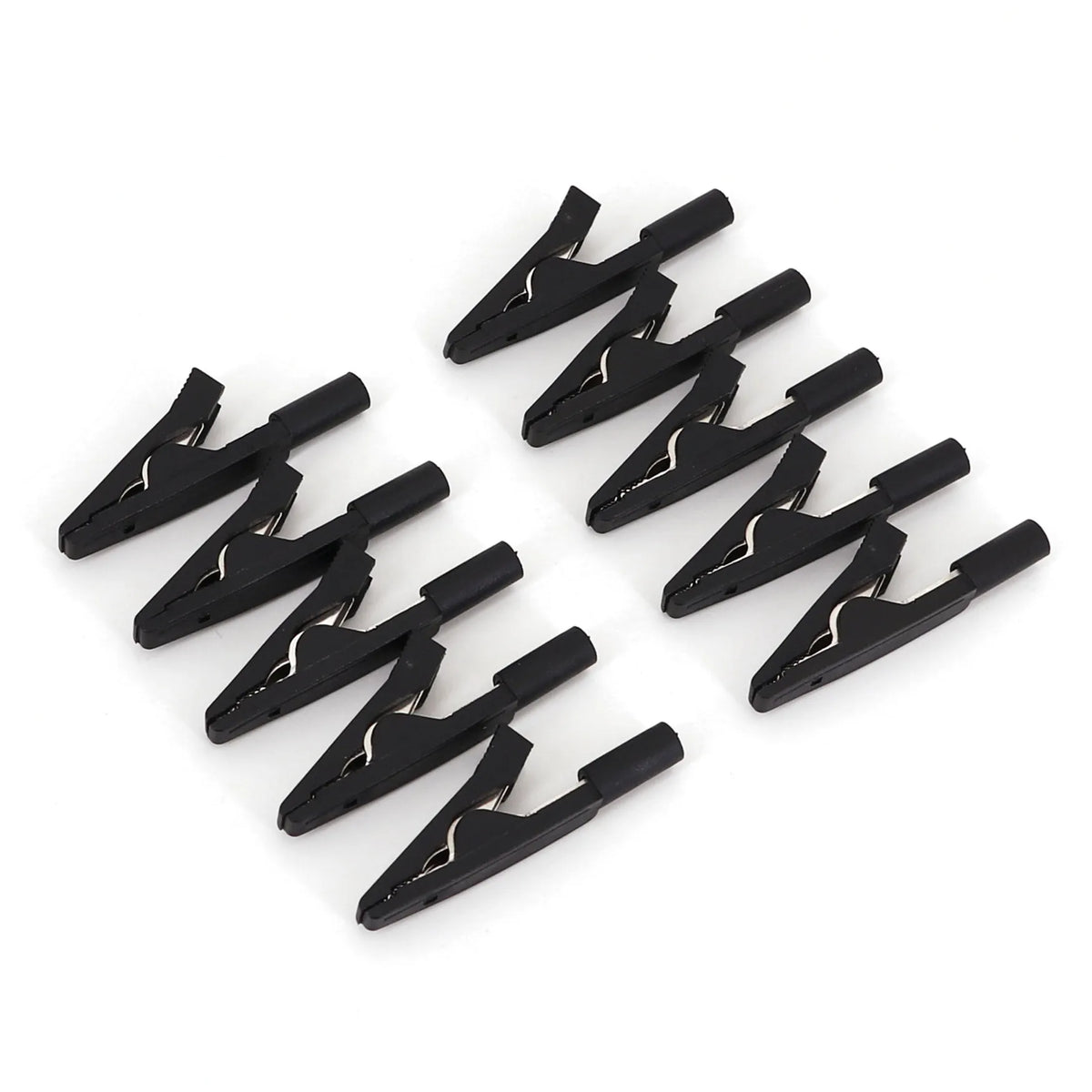 10Pcs Brass 5 Colors 41mm Insulated Mini Test Alligator Clip With 2mm Female Jack