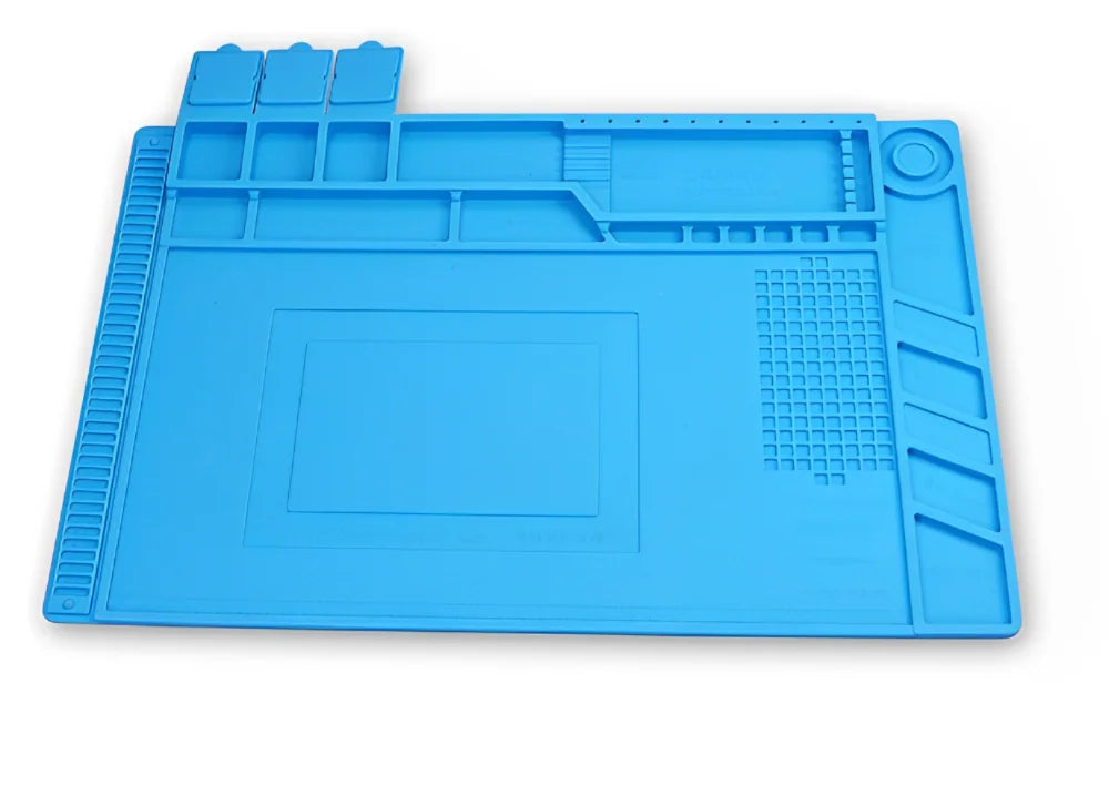 Silicone Soldering Mat ESD Antistatic Heat Insulation Motherboard Electronics Phone Repair Maintenance Working Platform Pad