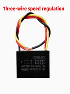 2PCS CBB61 Fan Ceiling Fan with Light 0.6 0.8 3 0.4+1.2UF Three-Wire Speed Control Motor Start Capacitor 450V