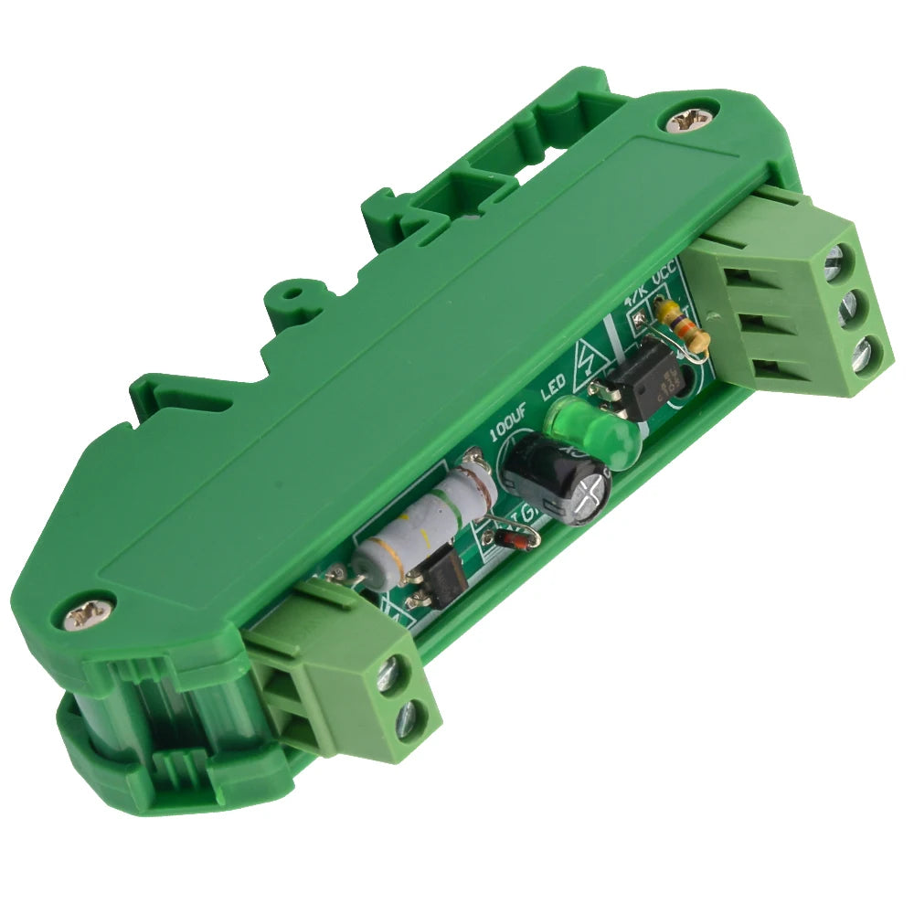220V Single-Channel Optocoupler Isolated PLC Module Optocoupler Detection Module with Rail Mounting Signal Processing Module