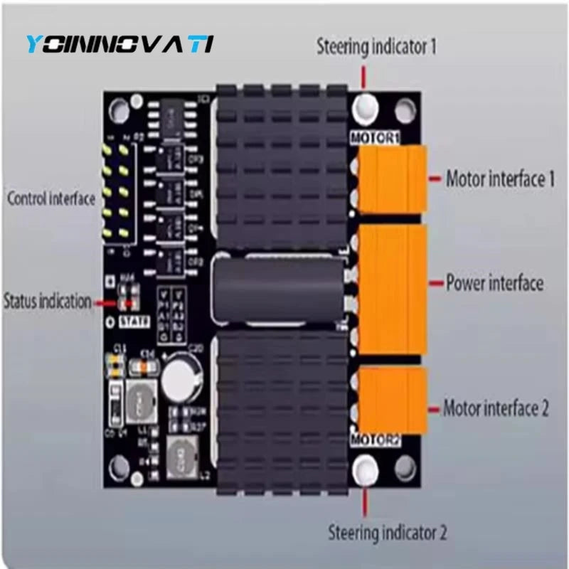 12V/24V 12A Dual Channel DC Motor Driver Board, H-Bridge, Superior to L298N & BTS7960, 10A Rated Current