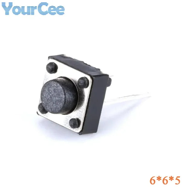 100PCS/20PCS 6*6*7 6*6*5 6*6*4.3MM Micro Touch Tactile Push Button Switch Horizontal Two-legged 7MM 5MM 4.3MM