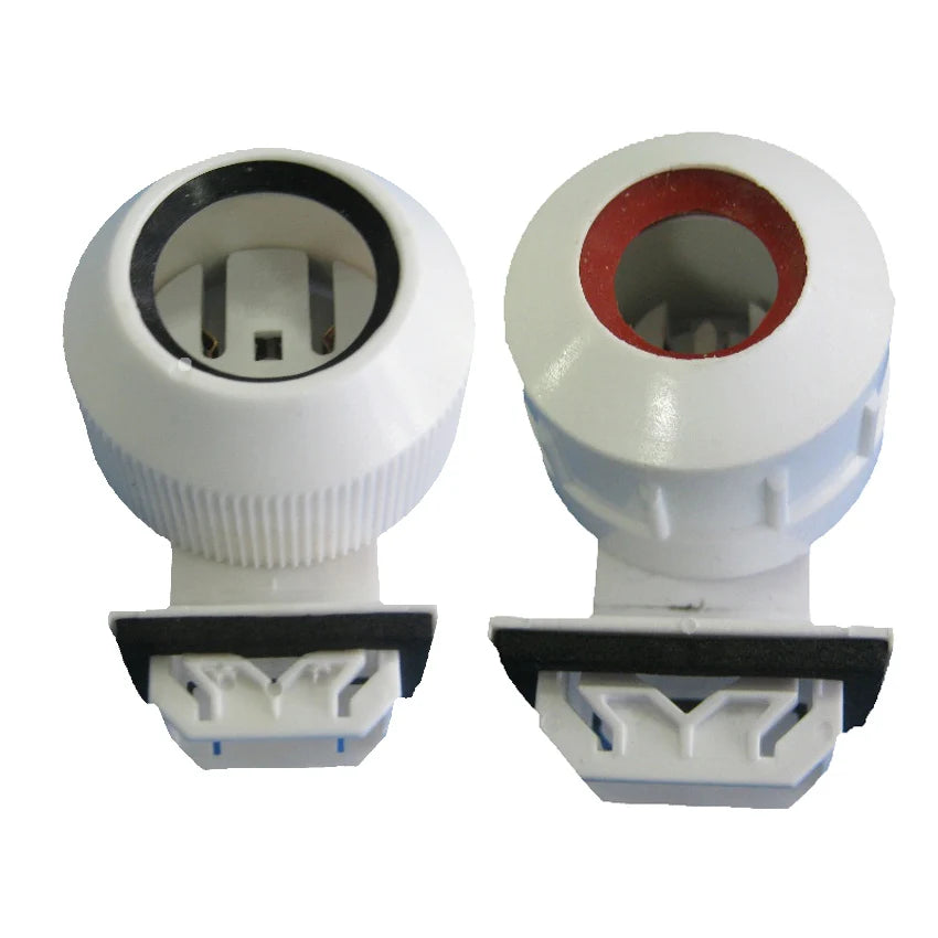 2pcs Waterproof T5 T8 Dustproof G13 G5 CFL Grille Fluorescent LED Tube Lampholder Screw Bracket Aquarium Fish Tank Light Socket