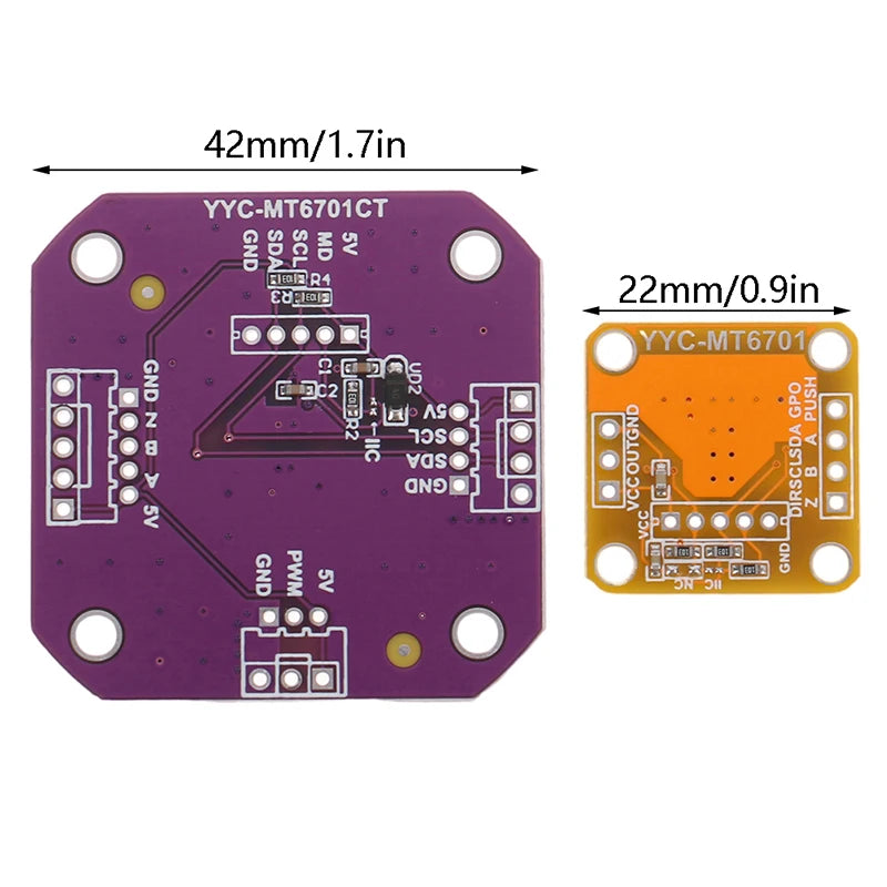 New Magnetic Encoder MT6701 Magnetic Induction Angle Measurement Sensor Module 14bit High Precision Can Perfectly Replace AS5600