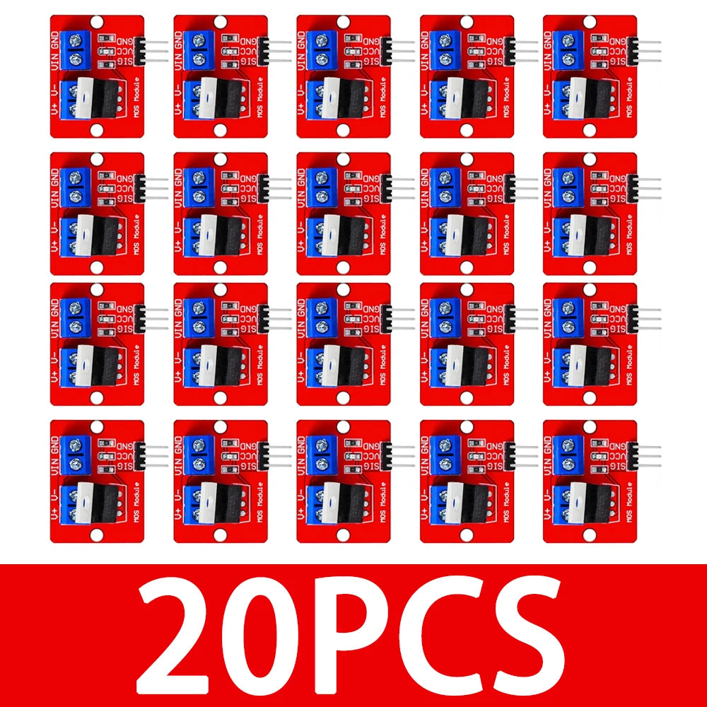 ‌IRF520 MOSFET Driver Module (1PCS/5PCS) – 0-24V Logic-Level Gate Driver for Arduino/Raspberry Pi/ARM