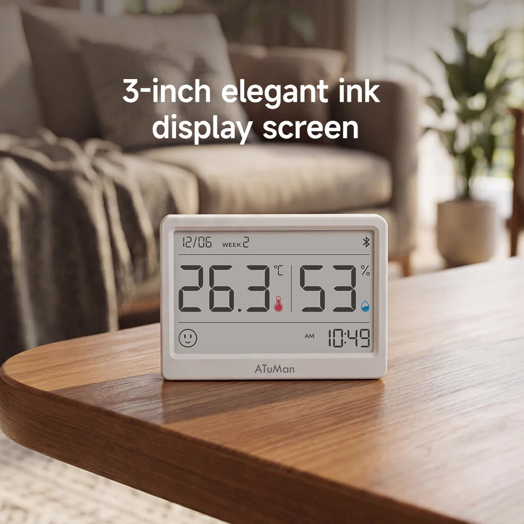 DUKA TH2 E-ink Smart Hygrometer Thermometer Home Indoor Temperature Humidity Meter Sensor Gauge Weather Station Mijia Home APP