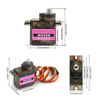 MG90D 10/20/30/40/50Pcs Micro Digital Servo Motor Full Metal Gear 180/270/360 Degree For RC Airplane Helicopter Car Boat Model