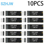 0.91 Inch 128x32 IIC I2C White / Blue OLED LCD Display DIY Module SSD1306 Driver IC DC 3.3V 5V for Arduino