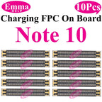 10Pcs USB Charging FPC Connector On Board For Samsung S23 S24 S22 Ultra S21 Plus Note 20 FE S21FE S10  Connector USB Dock Port