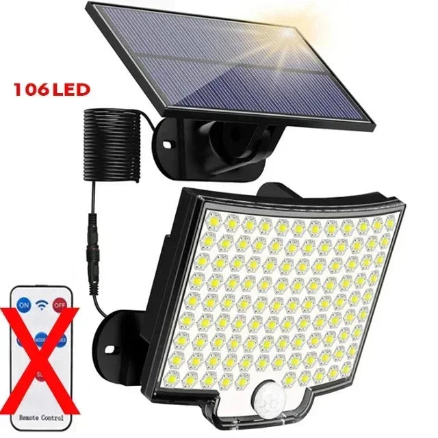 Solar Lights Outdoor 234LED 3 Modes Motion Sensor Flood Lights with Remote IP65 Waterproof Security Solar Lights for Outside