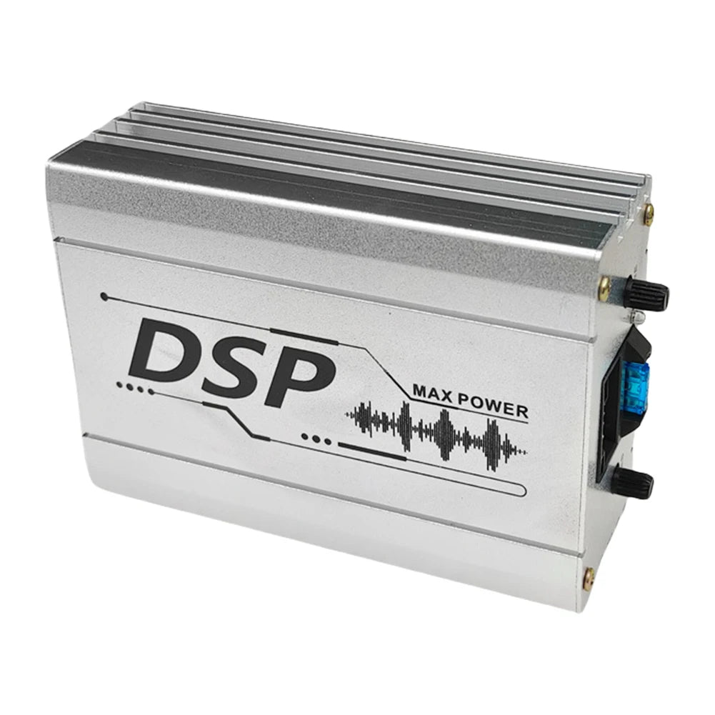4 In 6 Out  Car Audio DSP with Smartphone App Control Adjustable Bass Treble USB Digital Sound Signal Processor W/ Power Cord