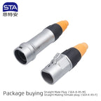 YT IP67 Waterproof CAT5E CAT6 Ethernet RJ45 8P8C Metal PC Male Ethercon Plug Socket Circular Signal Cable Connector 10PCS