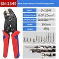 SN2549 Ratcheting Wire Crimping Plier for JST PH 2.0mm,XH 2.5mm,VH 3.96mm,JWPS 4.0mm Pitch,Dupont Terminals Crimper Clamp Tool