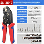 SN2549 Ratcheting Wire Crimping Plier for JST PH 2.0mm,XH 2.5mm,VH 3.96mm,JWPS 4.0mm Pitch,Dupont Terminals Crimper Clamp Tool