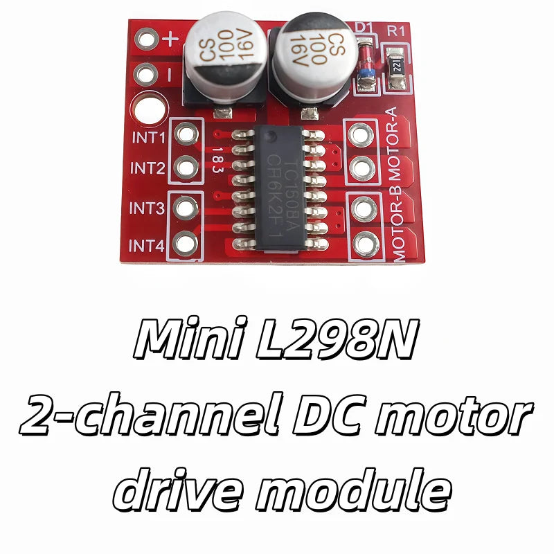1-20pcs  Mini L298N 2-channel Motor Drive Module Stepper Motor Smart Car Robot Breadboard Peltier High Power