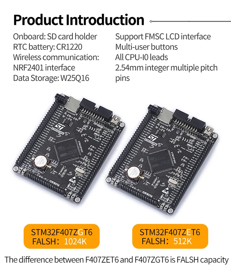 STM32F407ZGT6 STM32F407ZET6 F4 core board ARM system board learning board system board M4