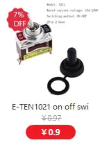 5Pcs ON-OFF-ON  ON-ON3 PIN/6PIN 2/3 Position Mini Latching Toggle Switch AC 125V/6A 250V/3A MTS-102 MTS-103 MTS-202 MTS-203