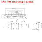 1sets 2A 2Pin DC Magnetic Pogo Pin Connector 2 Pin Pogopin Male Female Spring Loaded DC Power Socket Pitch 2.80mm