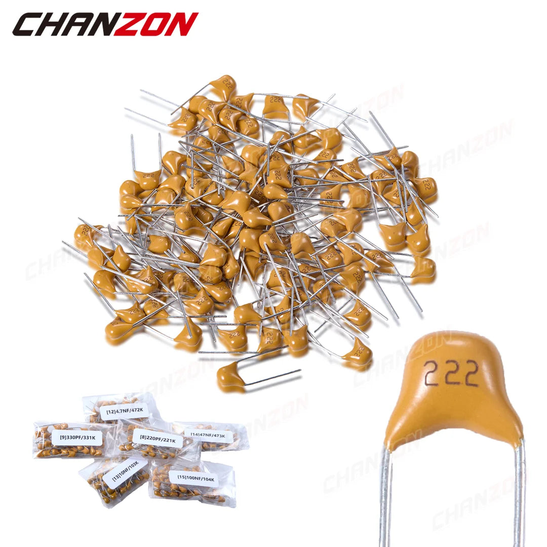 10-36Values Ceramic Capacitor kit Chip Assortment Polypropylene Plastic Film Y Capacity chip  Electronic Components