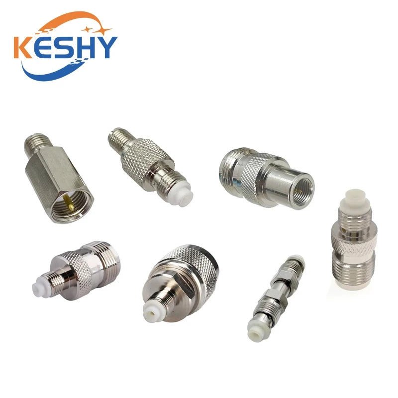 1-10PCS SMA To FME Male Female Straight Connector SMA TNC BNC UHF F FME Male Female To FME Male Female Coaxial RF Adapters Brass