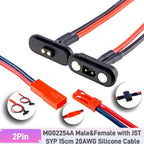 1/5 Pairs Magnetic Snap-on JR Servo Extension Cable for RC Drone Glider Airplane Models 60 CoresDIY Upgrate