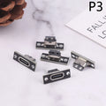 5Pcs New USB 3.1 Type C Socket With Screw Fixing Plate Type-C USB Jack 3.1 Type-C 2Pin 4Pin Female Connector Jack Charging Port