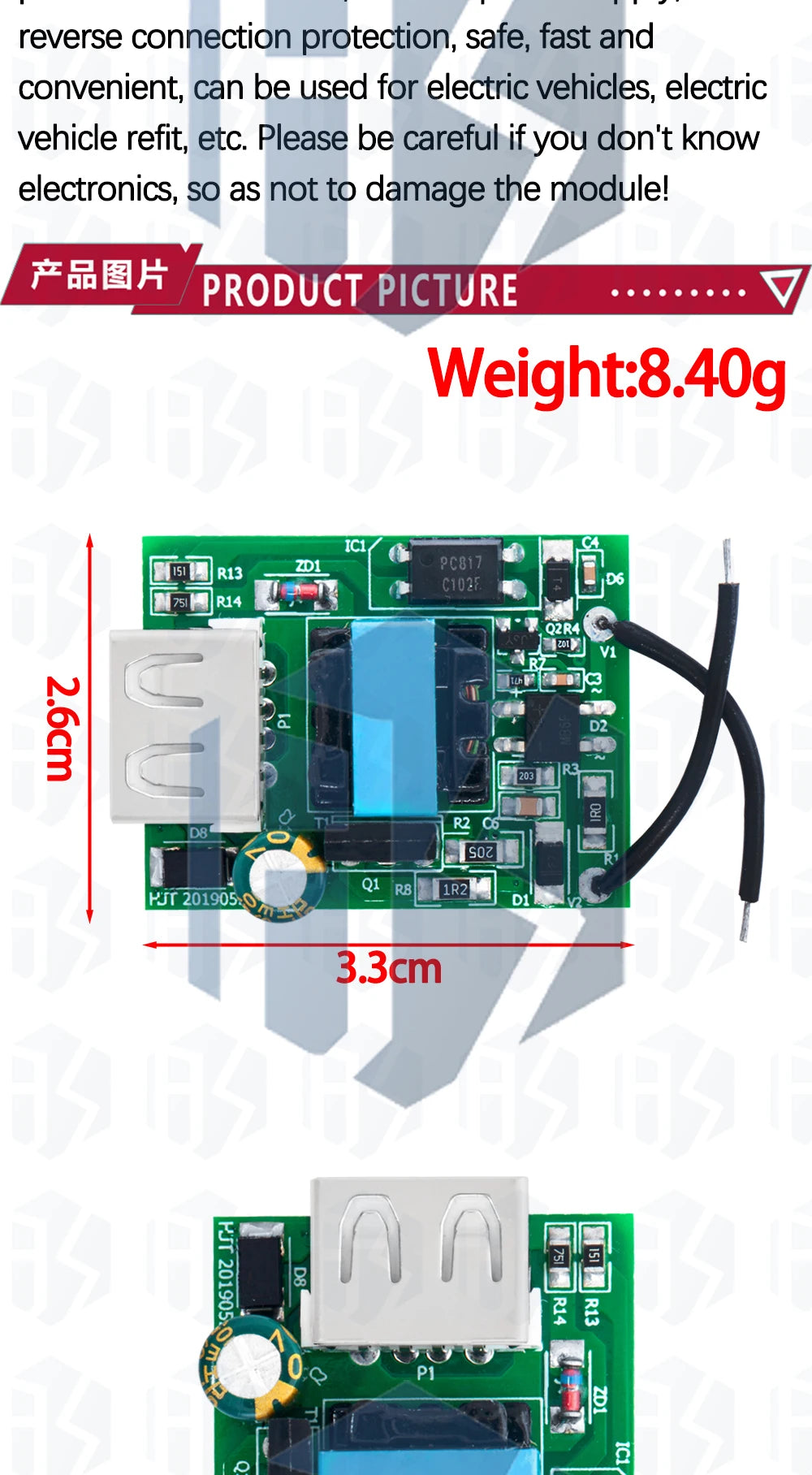 USB DC Step Down Module Isolated Power Supply Buck Converter Stabilizer 12V 24V 36V 48V 72V to 5V 1A