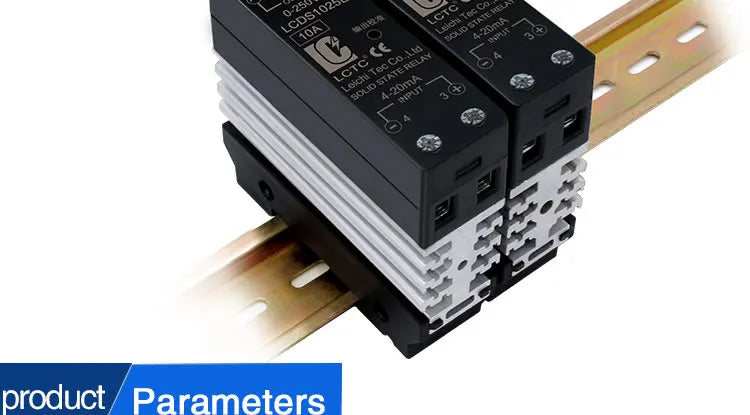 LCTC 0-10V 4-20mA 0-5V SSR Solid State Relay Voltage Regulator Single Phase Slim Relay With Radiator 10A 25A 40A 50A 60A 80A