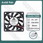 Gdstime 60MM Fan 24V 12V 5V Cooler 60x60x10MM Axial Cooling Fan 6010 Dual Ball Brushless Dupont USB Fan for PC Case CPU Cooling