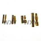 5/10Pairs 2MM 3MM 3.5MM 4MM 5mm 5.5mm 6mm 8mm Gold Plated Male Female Bullet Banana Plug Connector For ESC Battery Motor