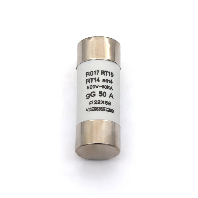 Stlxy 5/10/20Pcs 22*58mm(RO17) Fast blow Ceramic Fuse 500V RO17-40A 50A 63A 80A 100A 125A RT18 RT14 Base