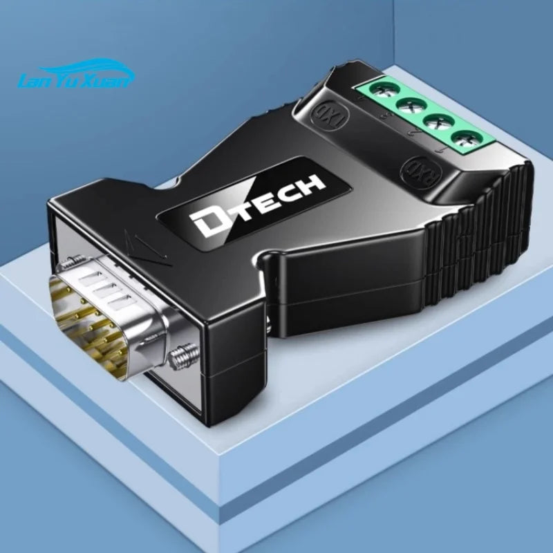 2PCS DTECH Plug And Play DB9 Male RS232 Serial To RS485 Converter DT-9001B
