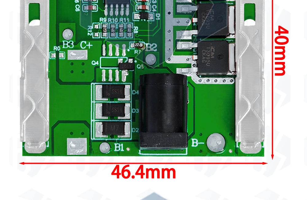 3s/4s/5S  Battery Charging Protection Board Li-Ion Lithium Battery Pack Protection Circuit Board BMS Module For Power Tools
