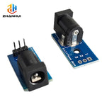 2/5PCS 5.5x2.1mm DC005 Power Jack DIP Adapter Board PCB Mount DC Power Socket Breadboard Interface Test Conversion Connector