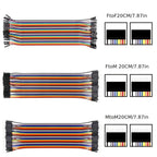 40PIN 20/10CM Dupont Cable Male to Male Female Jumper Wire for Arduino DIY Kit 3 Different Connections for Electronics Projects