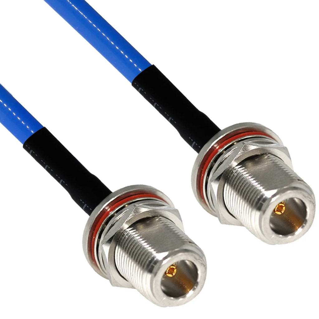 1PC SMA Male Female RP Angle to N Type Plug Jack Panel Mount Pigtail Cable RG402.141" Blue Jacket 20cm/50cm/100cm