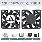 Gdstime 60MM Fan 24V 12V 5V Fan 60MMx15MM Brushless DC Exhaust Axial Cooling Fan 6cm 6015 Cooler for PC Equipment CPU Cooling